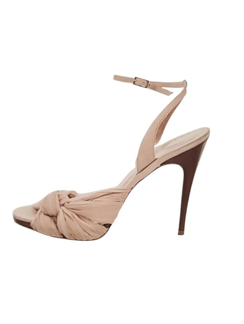 Alexandra Neel Pleated Chiffon Sandals - Size: 10 | IT 40 -